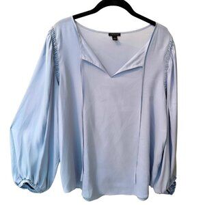 Ann Taylor, Light Blue, Blouson Top, L